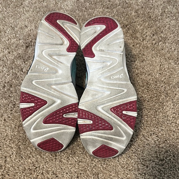 8 - Asics Women's Athletic Shoes - Navy and Mint - Picture 4 of 4